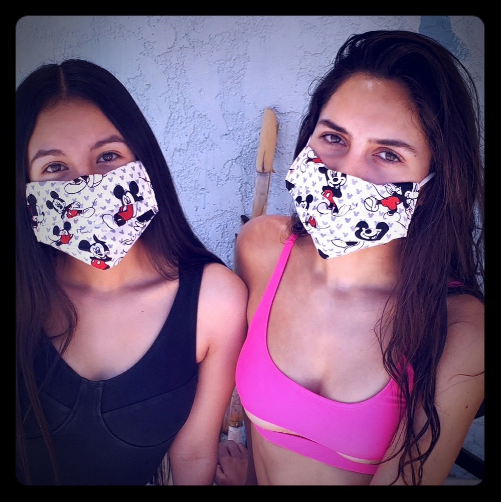 Face Mask Mickey mouse print
